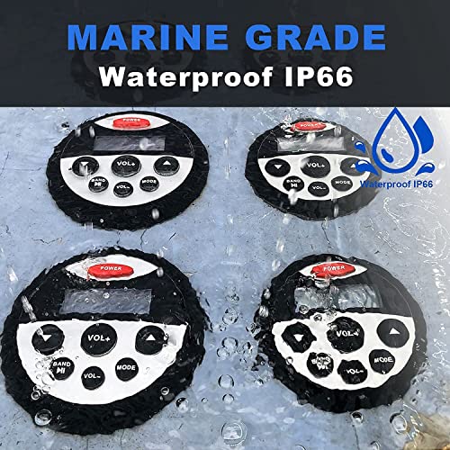 Marine Waterproof Bluetooth Radio with 2 Marine Speakers - IPX6 Rated