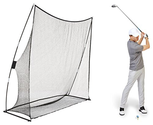 Amazon Basics 8' x 8' Portable Golf Practice Net for Indoor & Outdoor Use