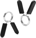Tegongse Barbell Clamps - 2 Pcs Spring Lock Collar Clips for 30mm Weight Lifting Bars