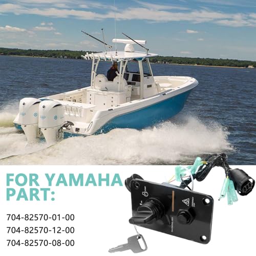 12V Marine Ignition Key Switch Panel for Yamaha Outboard Engines