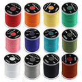 Fly Tying Thread Set - 12 Bright Colors, 140D Nylon for Dry and Wet Flies