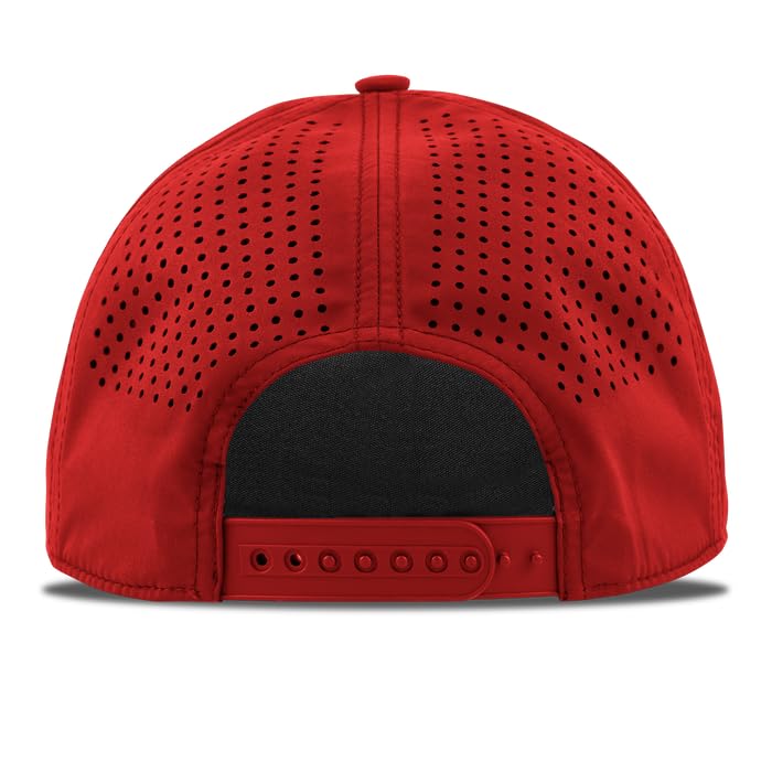 Indiana Hoosiers Logo Curved Rope Hat - Whiteout Team Cap - One Size Red