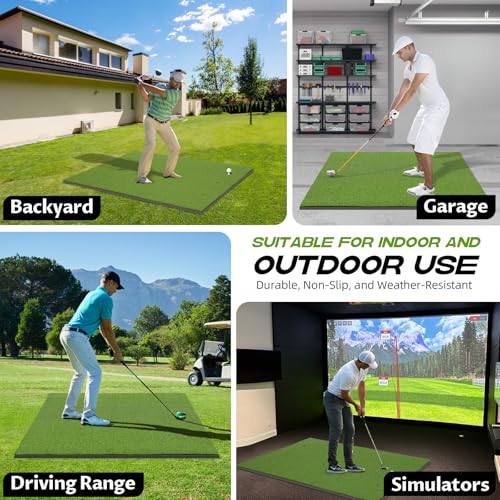 Bltend Golf Mat 36mm Ultra Thick 5x4ft Practice Indoor Outdoor Golfing Mat