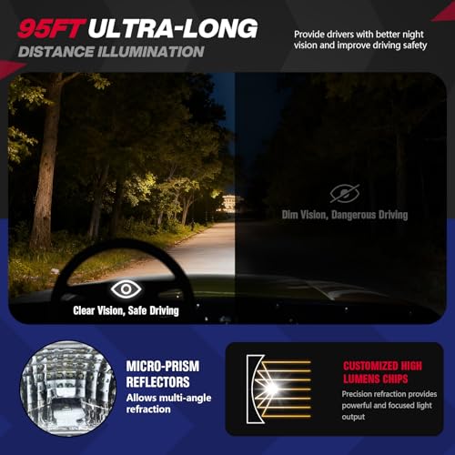Golf Cart LED Light Bar Kit for EZGO TXT 1996-2013 Street Legal 12V Headlights Taillights
