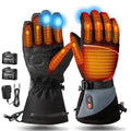 NEKOPA Rechargeable Heated Winter Gloves for Men Women Black Large