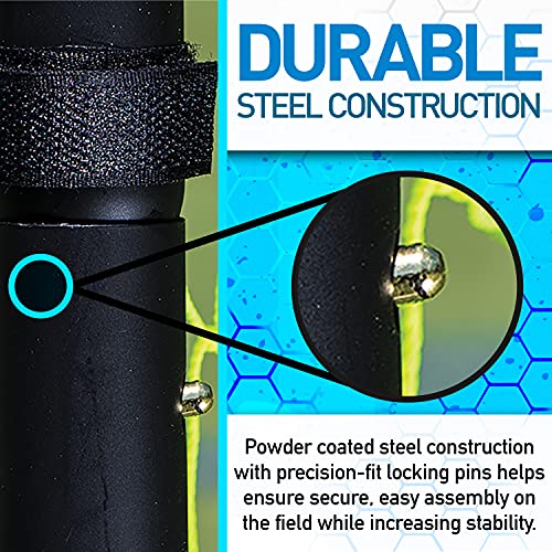 Franklin Sports 6' x 4' Soccer Rebounder - Adjustable Angles, All-Weather Net, Black