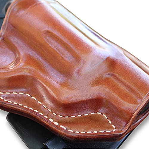 Leather OWB Paddle Holster for Judge with Adjustable Cant, Open Top, RH Draw