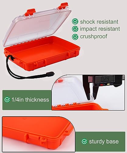 Waterproof Dry Box for Kayaking - Small Floating Storage Container - Orange