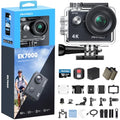 4K Waterproof Action Camera with 128GB MicroSD Card & Accessories Kit
