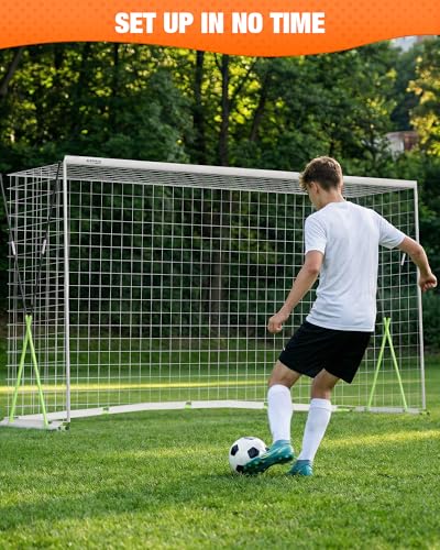 12x6 FT Portable Soccer Goal - Full-Size Heavy-Duty Training Net for Backyard & Indoor