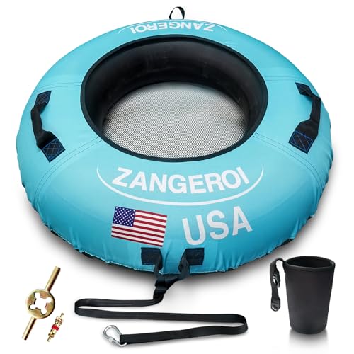 ZANGEROI Heavy Duty Blue River Tube for Floating & Sledding - 43" Pool & River Inner Tube