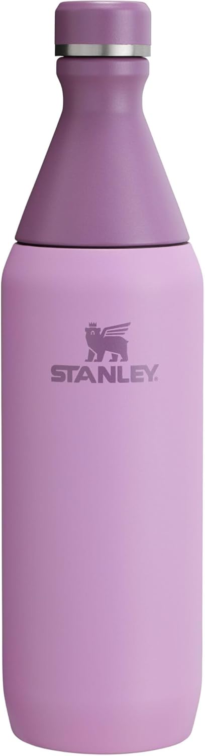 Stanley All Day Slim Bottle 20 oz - Insulated Stainless Steel with Leakproof Twist-On Lid | Lilac