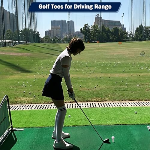14 Pcs Rubber Golf Tees for Indoor & Outdoor Practice - Multiple Sizes