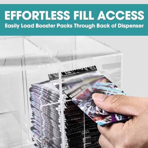 5-Slot Booster Pack Dispenser with Clear Acrylic Base - Holds 200 Packs