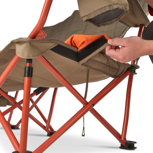 Kelty Beluga Low Loveseat Camping Chair with 2 Removable Blankets, Insulated Drink Holders, Foldable Storage