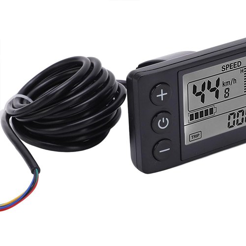 Electric Bicycle LCD Screen, Compatible Fit for Ridstar Q20 H20 H26 Pro LCD Screen (Black)