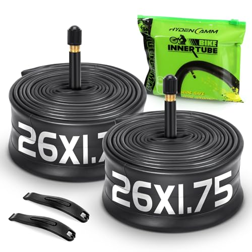 Bike Tubes 26x1.75-2.125 with 48mm Schrader Valve - Pack of 2