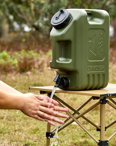 3.5 Gallon Water Jug with Spigot - Portable Outdoor Water Storage Container