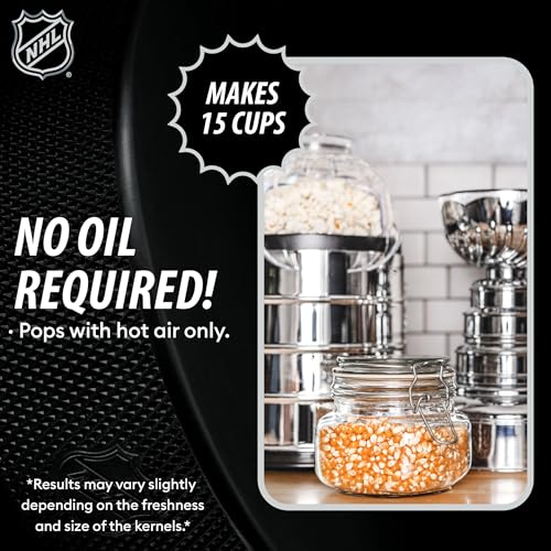 Uncanny Brands NHL Stanley Cup Popcorn Maker - Hot Air Microwave Style