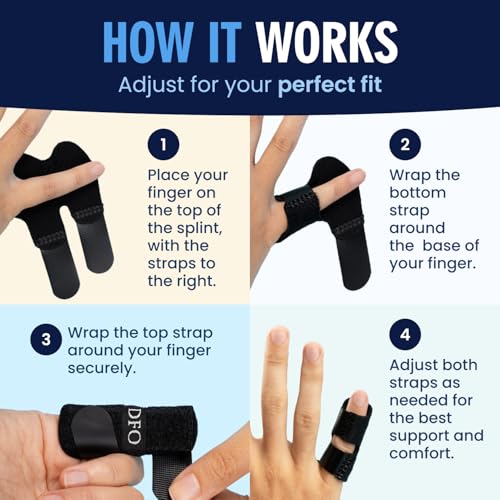 Small Padded Trigger Finger Splint - Adjustable Support for Pain Relief