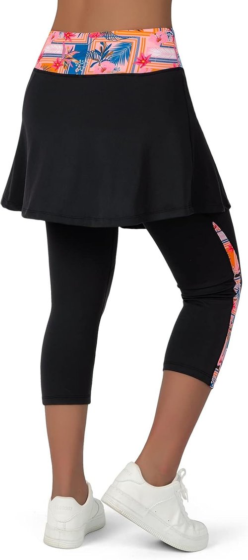 ANIVIVO Women's Skirted Leggings - Stylish Yoga & Tennis Leggings with Pockets | Comfortable Fit