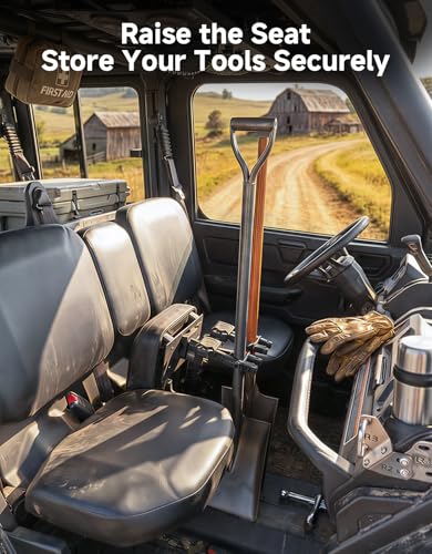 KEMIMOTO UTV Under Seat Bow & Tool Rack Auto-Grip Mount for Hunting & Off-Road