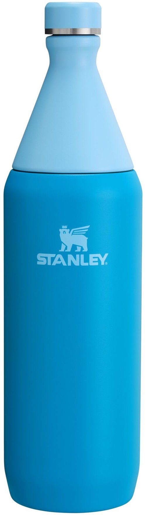 Stanley All Day Slim Bottle 34 oz | Twist On Lid with Leakproof Seal | Slim Design for Travel & Gym | Insulated Stainless Steel | BPA-Free | Azure