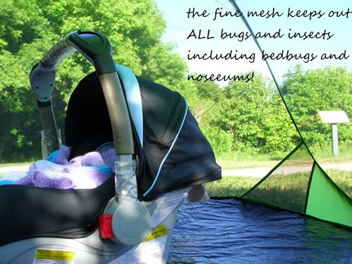 SANSBUG Screen Tent - Instant Pop-Up Mosquito Net Shelter with Strong Mesh & Tarp Floor