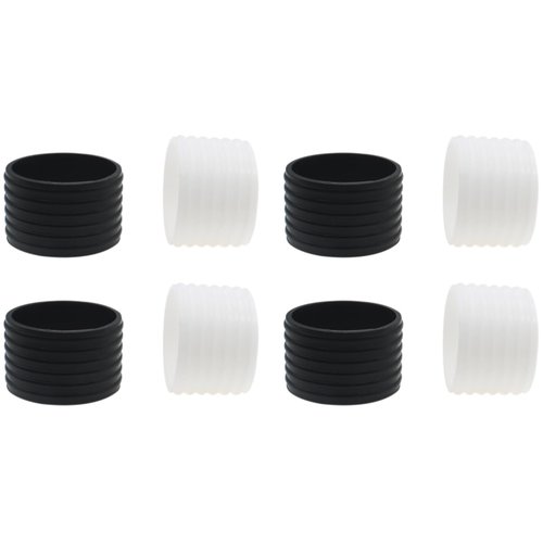 LBTODH 8PCS Racquet Grips Bands Silicone Ring for Tennis Rackets Badminton Rackets Pickleball Rackets and Baseball Rackets