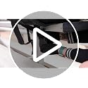 Black Heated Stadium Bleacher Seat with Back Support and USB Battery - Foldable & Cushioned