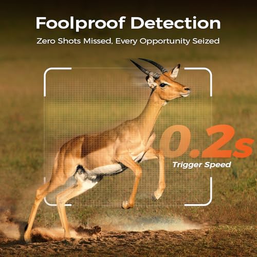 TKENPRO 4G LTE Cellular Trail Camera with Solar Power, Camo 2-Pack