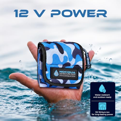 12V Lithium Marine Battery Kit - 10Ah Portable Power for Kayaks & Outdoor Electronics - Nocqua