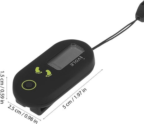 3D Pedometer - Accurate Clip-On Step Counter with Large Digital Display for All Ages
