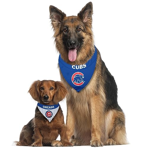 Pets First MLB Chicago Cubs Reversible Pet Bandana Large/X-Large - Team Logo