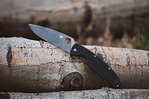 Spyderco Resilience Folding Pocket Knife, PlainEdge - Durable EDC Knife