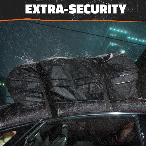 Mockins 25 Cu Ft Waterproof Rooftop Cargo Bag for Cars and SUVs – 60x43x17 Inches, Heavy-Duty, Weatherproof Travel Storage
