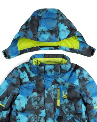 Spyder Boys' Impulse Cobalt Camo Synthetic Down Jacket - Youth Ski & Snowboard Outerwear
