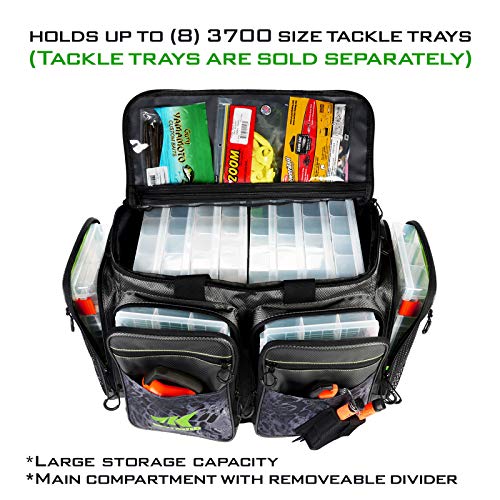 KastKing Large Lunker Saltwater Tackle Bag - 19.7x13x10.6in Water-Resistant Fishing Organizer