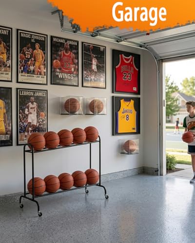 2 Pack Tilt Basketball Shooting Rack with Rolling Ball Storage Cart for Training