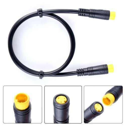 Electric Bike Extension Cable,3 Pin Male to Female Waterproof Motor Convert Extension Cable for Bafang Electric Bicycle Extension Cord Cable (Male to female)