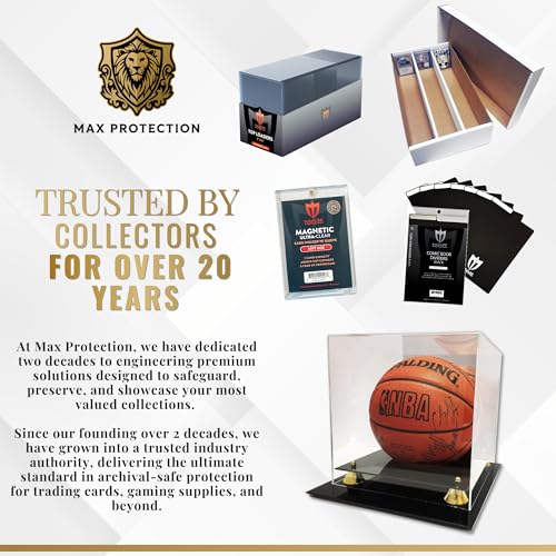 Max Protection Acrylic Basketball Display Case with Mirror Back - UV Protected, Fully Assembled