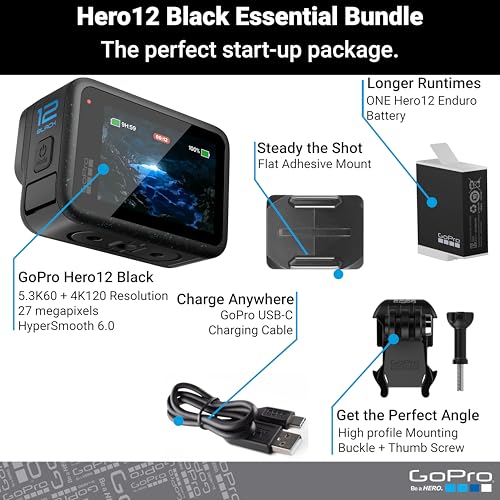 Action Camera 4K 60FPS Waterproof 27MP Photos Stabilization HDR Live Streaming