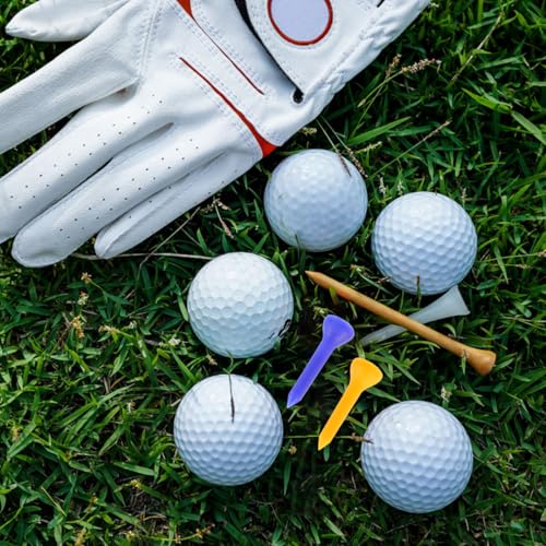 Plastic Golf Tees 3.5mm - 100 Pack in Mixed Colors for Golf Practice
