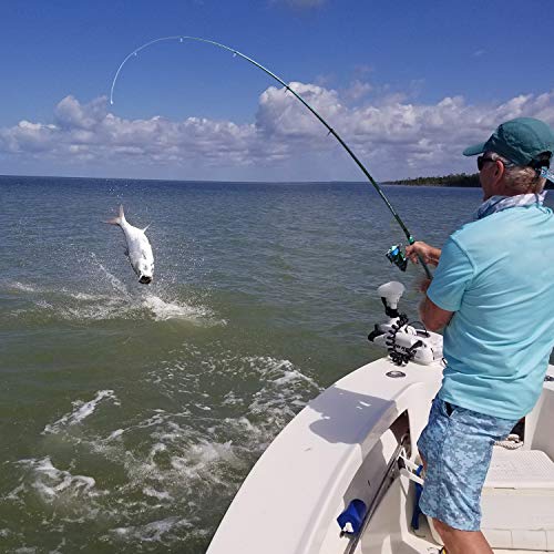 Blue Telescopic Fishing Rod and Reel Set 12+1BB Spinning Combo 5.91 ft