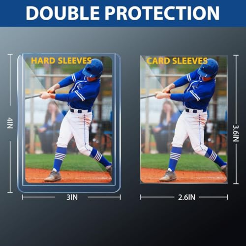 PJU 2000 Card Sleeves Pack - 1000 Hard + 1000 Soft Trading Card Protectors