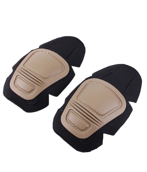 HARGLESMAN Tactical Combat Knee Pads - Protective Gear for Military & Airsoft | Khaki Color
