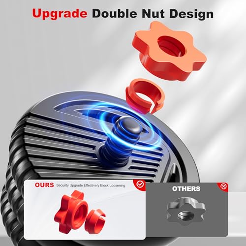 45LBS Adjustable Dumbbell Set with Connector - Home Fitness Equipment