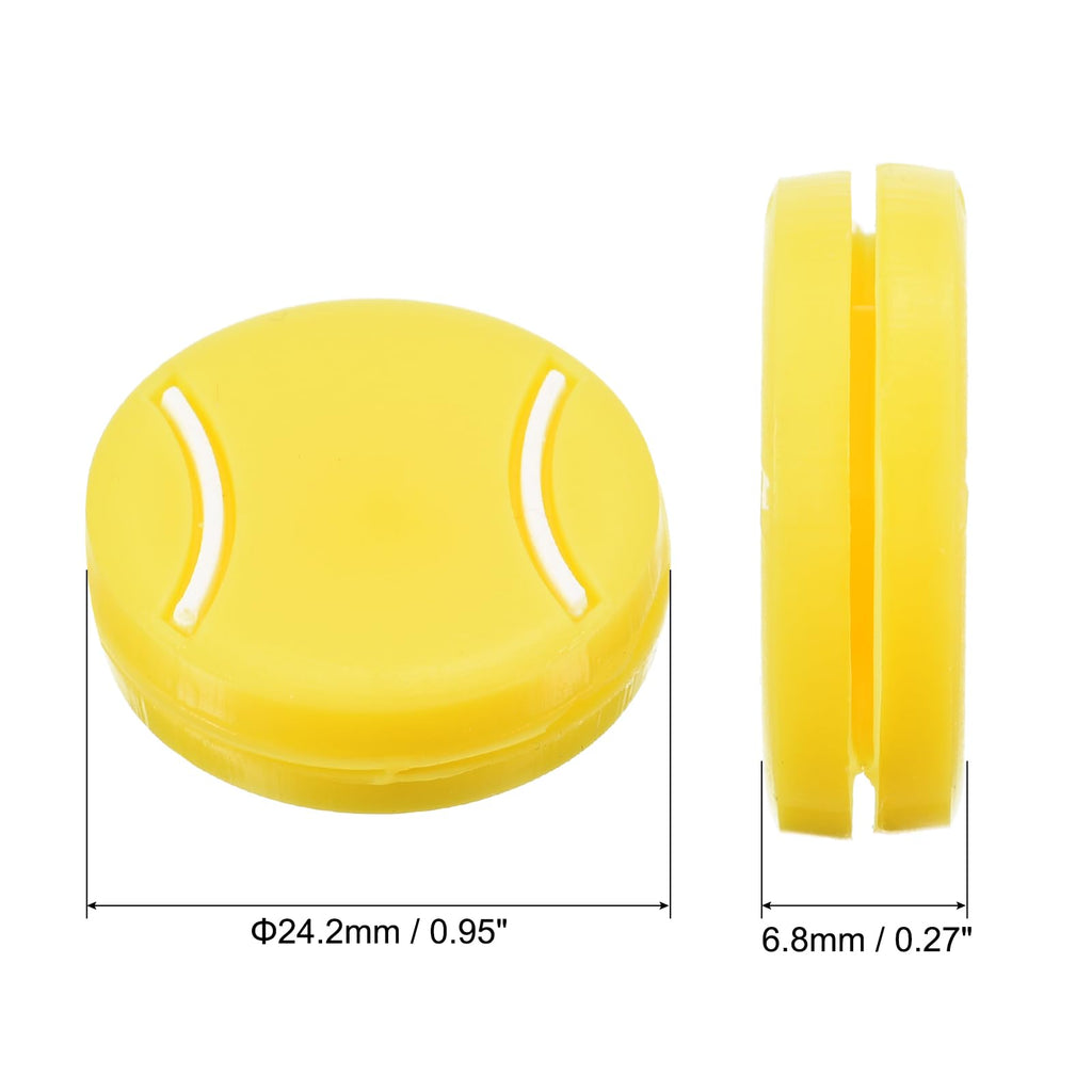 PATIKIL Tennis Racket Vibration Dampener, 8 Pack Tennis Racket Damper Silicone Racket String Shock Damping Absorber for Tennis Racket and String, Yellow