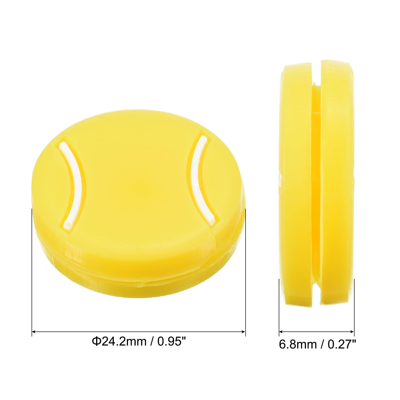 PATIKIL Tennis Racket Vibration Dampener, 8 Pack Tennis Racket Damper Silicone Racket String Shock Damping Absorber for Tennis Racket and String, Yellow