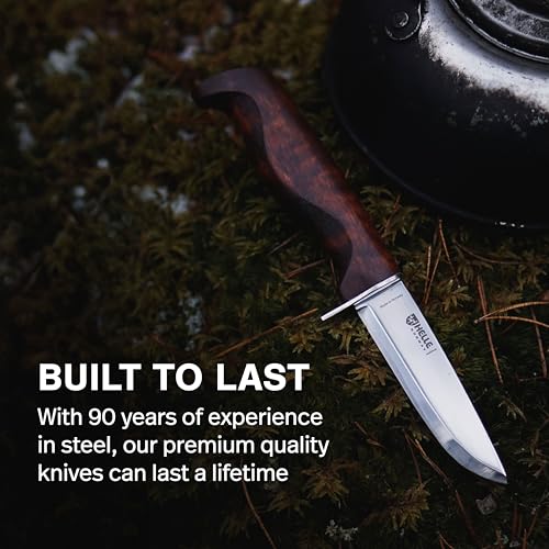 Outdoor Fixed Blade Knife 3.54" Blade with Sheath - Scandinavian Design